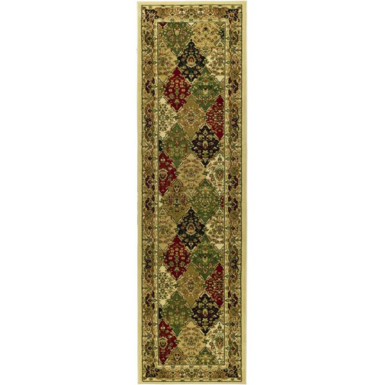 Lyndhurst Multi / Ivory 2'-3" X 12' Runner Rug, MULTI IVORY, hi-res image number null