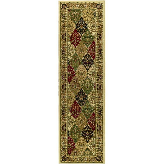 Lyndhurst Multi / Ivory 2'-3 inches X 12' Runner Rug, MULTI IVORY, hi-res image number 0
