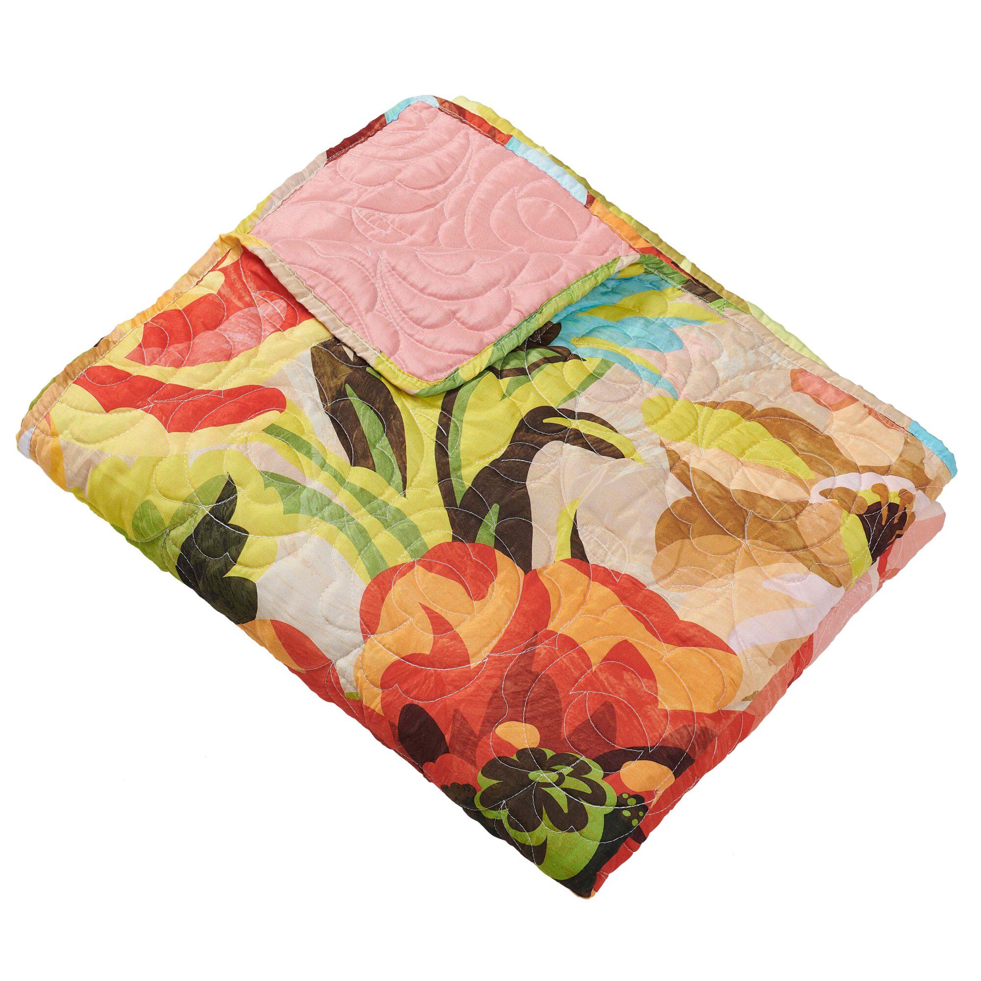 Senna Quilted Throw Blanket, HARVEST, alternate image number 2