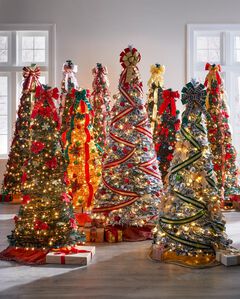Fully Decorated Pre-Lit 7½’ Pop-Up Christmas Tree