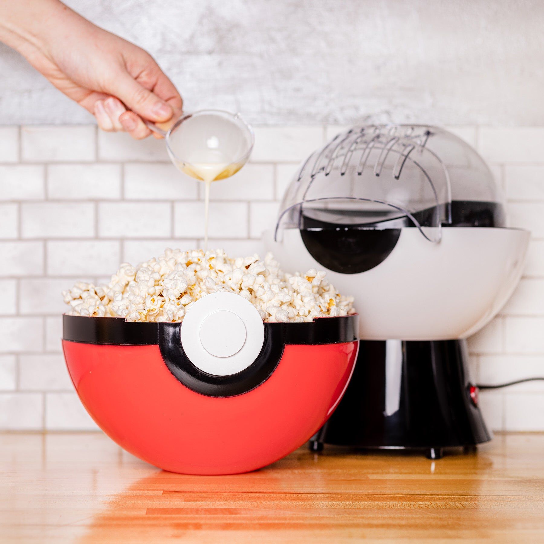 Pokemon Pokeball Popcorn Maker, RED, alternate image number 2