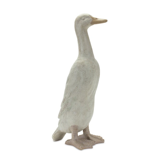 Distressed Stone Standing Duck Garden Statue (Set Of 2), , on-hover image number null