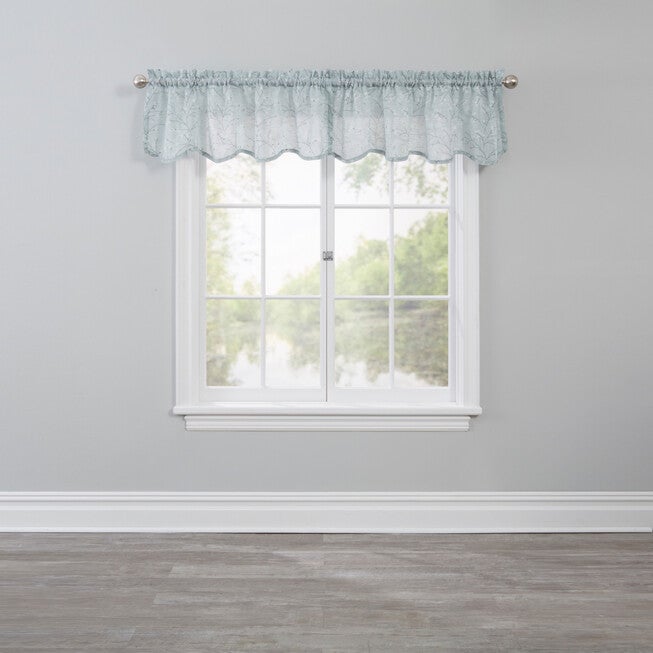 Willow Scalloped Valance, GREEN, hi-res image number null
