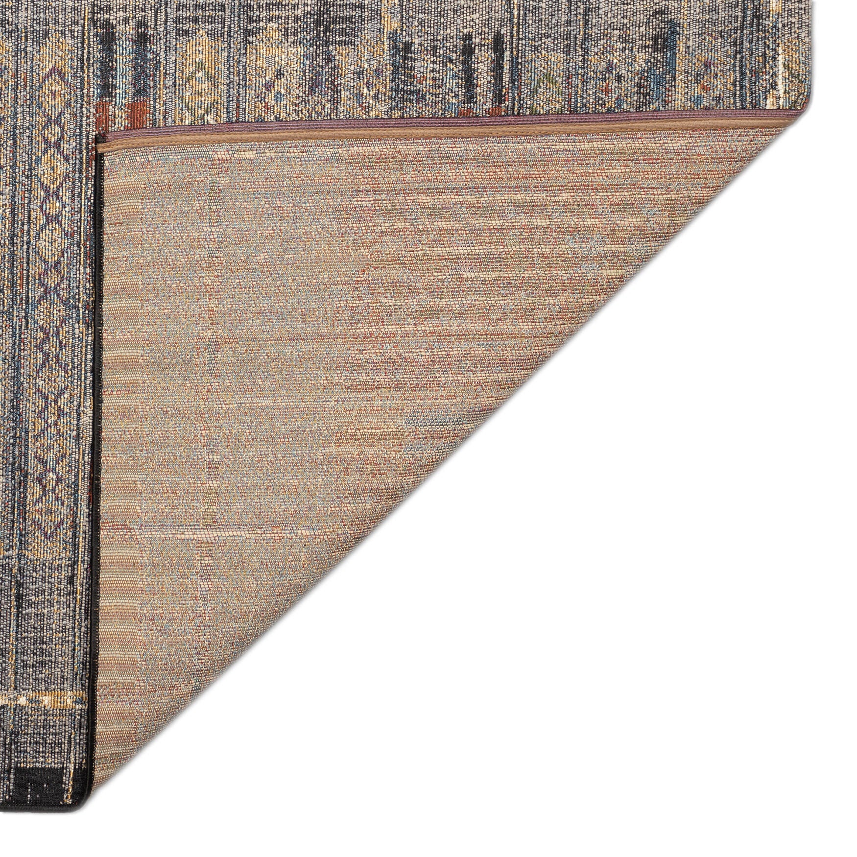 Marina Tribal Stripe Indoor/Outdoor Area Rug Black, , on-hover image number 1