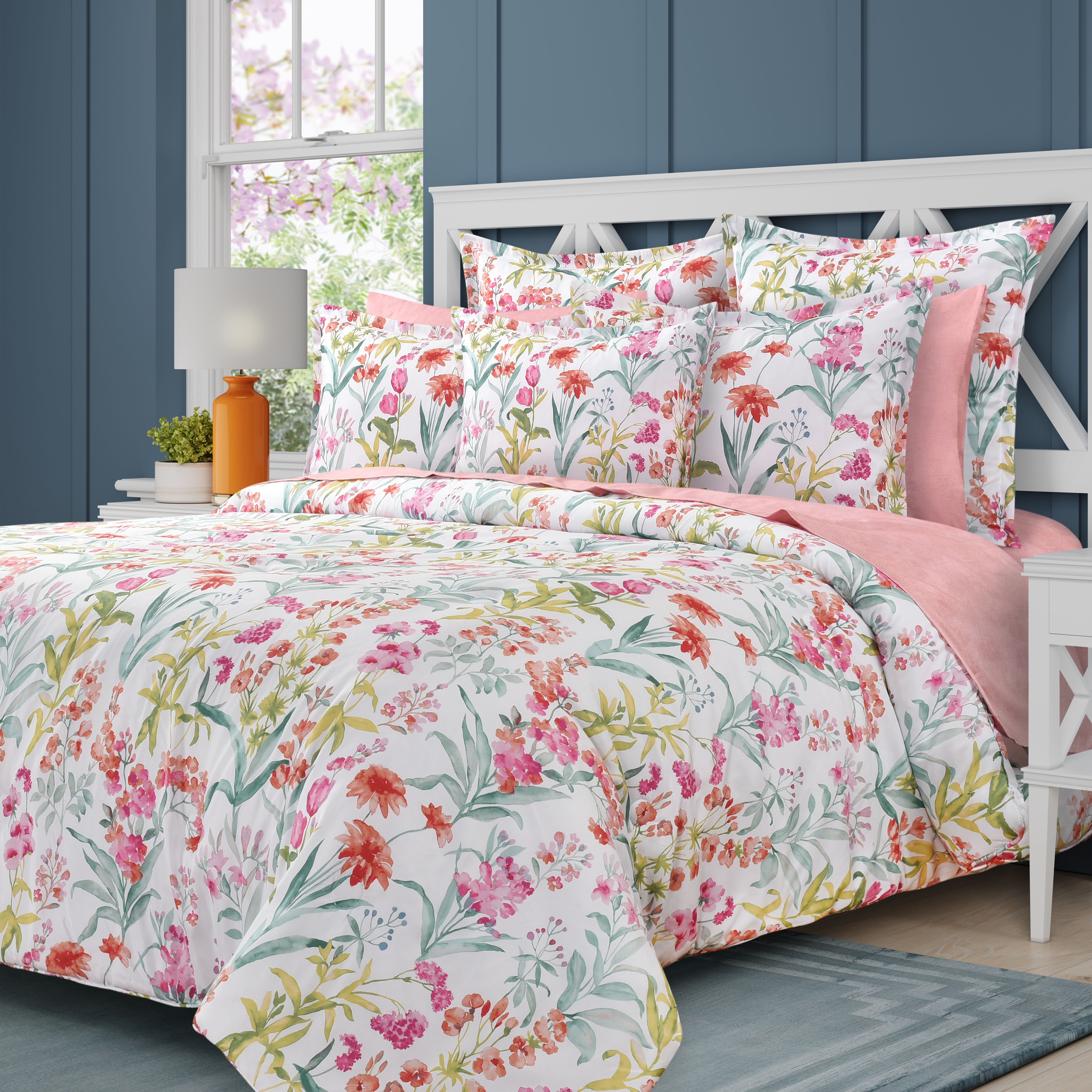 TALLULAH KING/CAL KING 3PC. COMFORTER SET, PINK, alternate image number 2