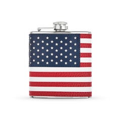 American Stainless Steel Flag Beverage Flask