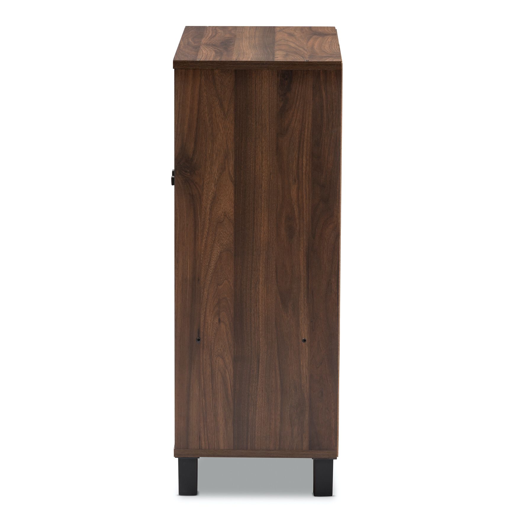Rossin Modern and Contemporary Walnut Brown Finished 2-Door Wood Entryway Shoe Storage Cabinet, , alternate image number 9