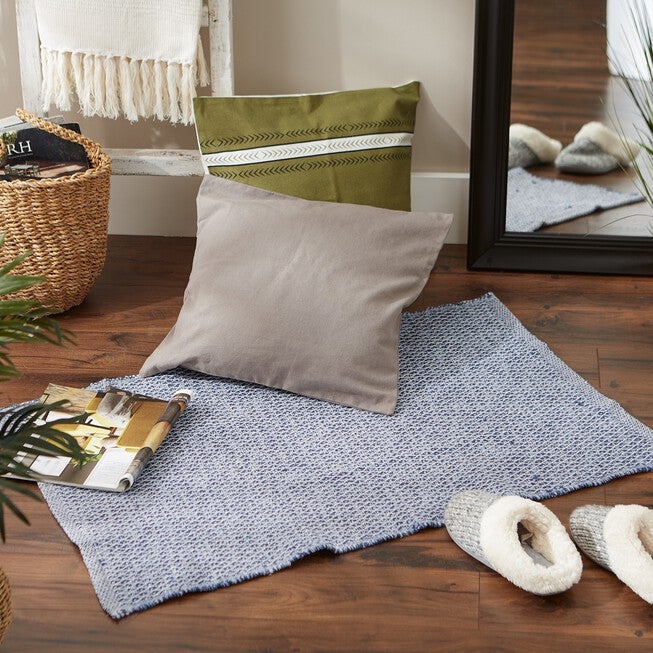 Artichoke Diamond Handwoven Recycled Yarn Rug 2X3 Ft Floor Coverings, , alternate image number null