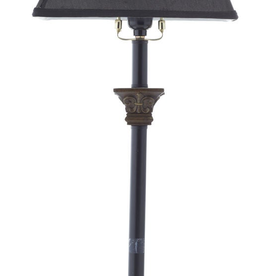 Tuscan Black Polystone Fleur-De-Lis Buffet Lamp, , alternate image number null