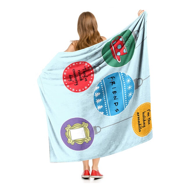 Wb Friends Quippy Ornaments Silk Touch Throw, , alternate image number null
