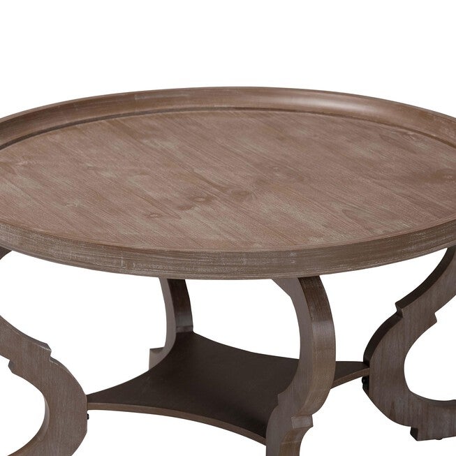 Madrona French Country Antique Brown Wood Coffee Table, ANTIQUE BROWN, alternate image number null