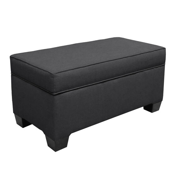 Upholstered Storage Bench in Linen, , on-hover image number null