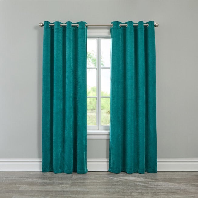 BH Studio Velvet Grommet Panel, TEAL, hi-res image number null