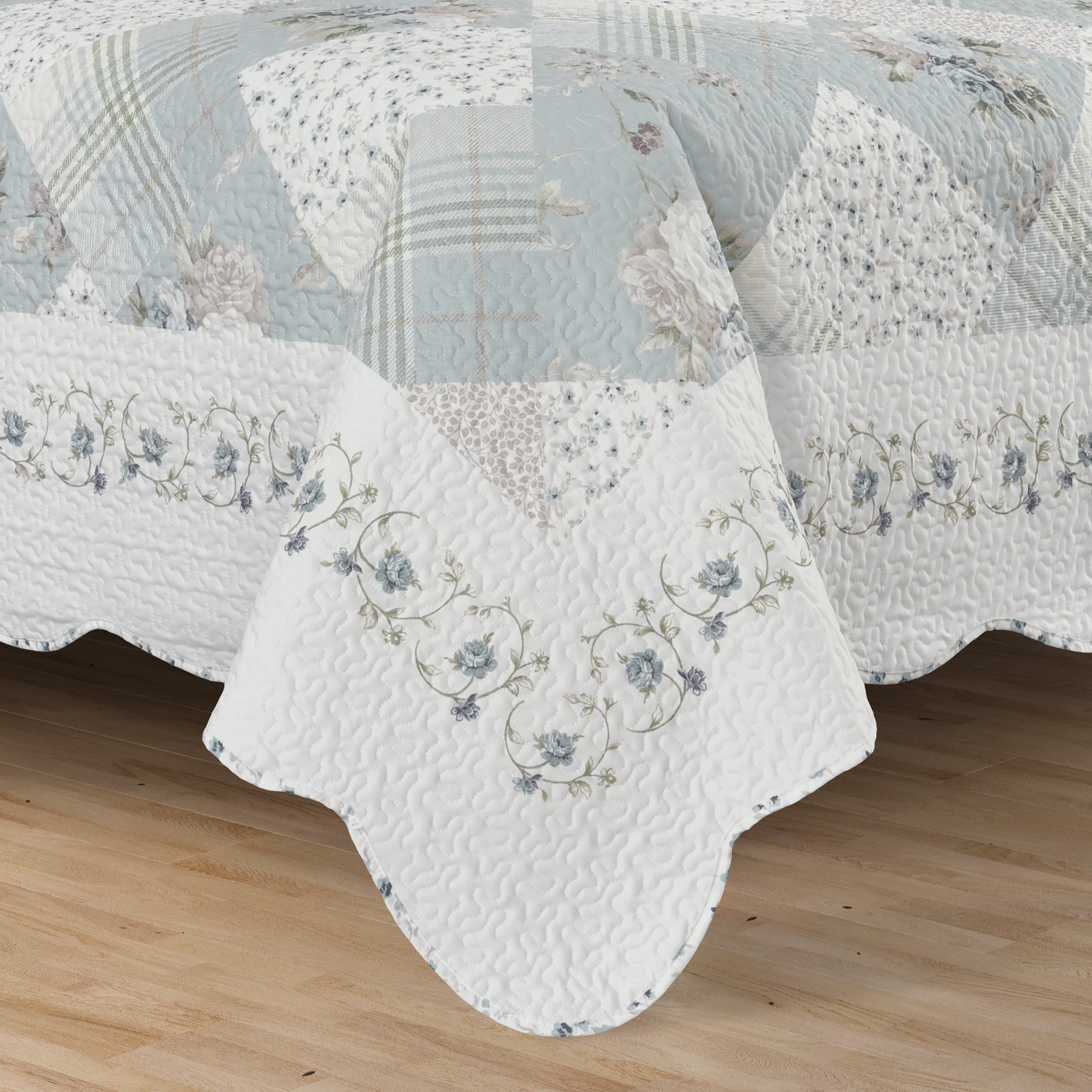 Bungalow Spa 3 Piece Quilt Set, SPA, alternate image number 2