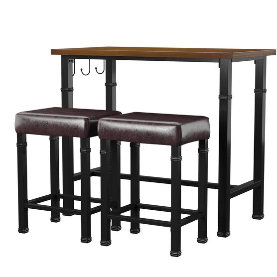 Annbriar Three Piece Pub Set, BLACK, hi-res image number null