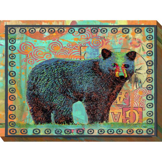 Black Bear Outdoor Wall Art, MULTI, hi-res image number null