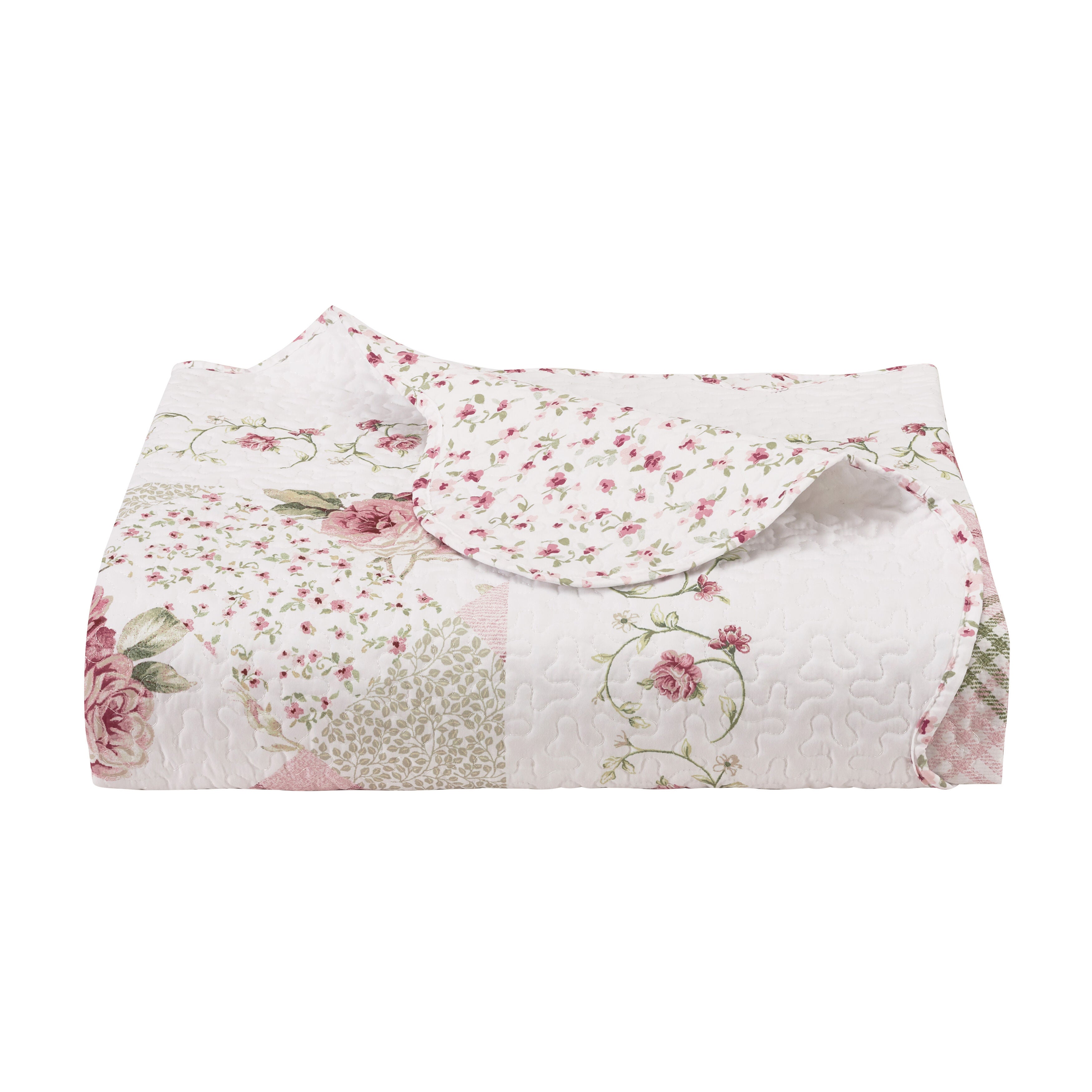 Bungalow 3 Piece Quilt Set, ROSE, alternate image number null