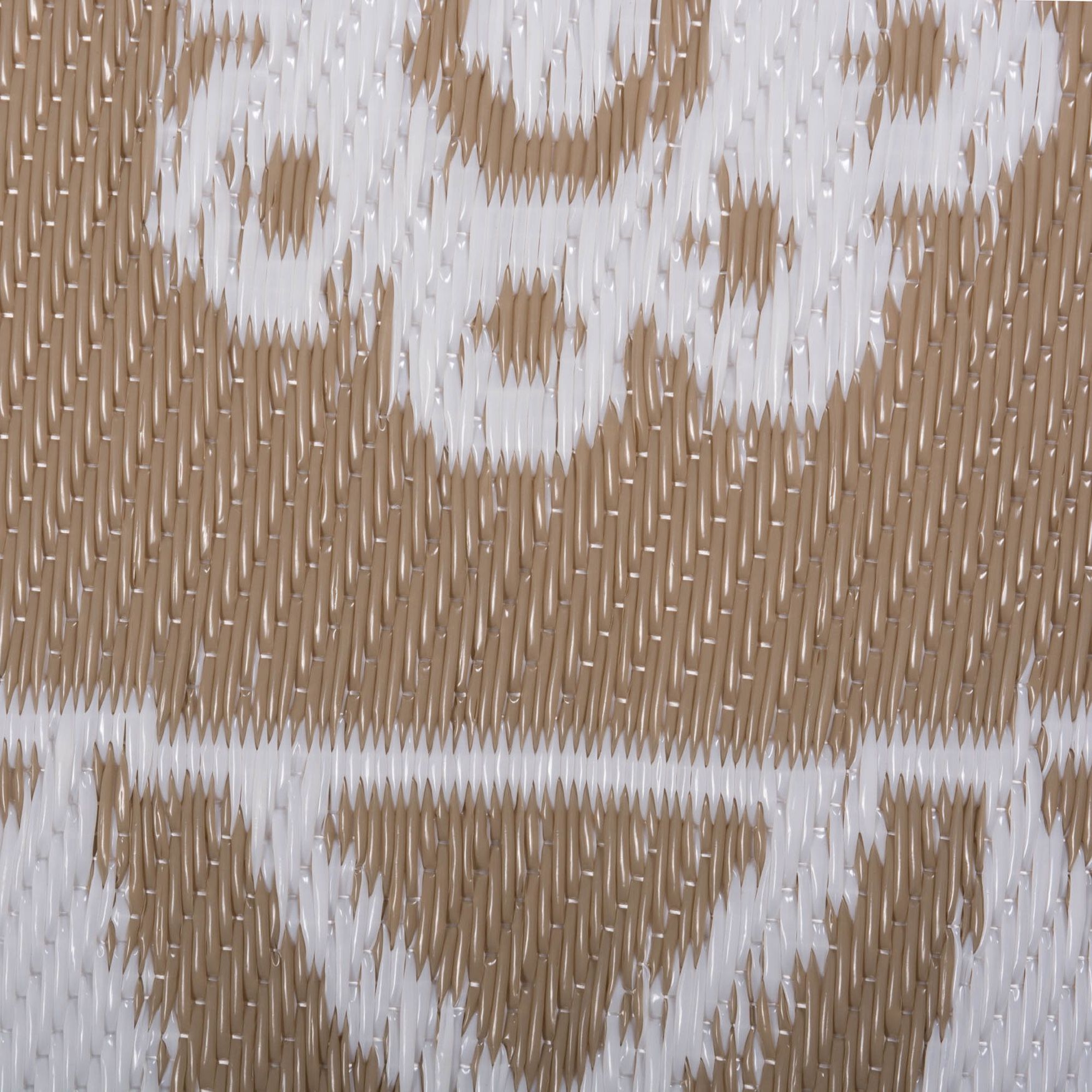 Taupe Floral Outdoor Rug 5 Ft Round Floor Coverings, , alternate image number 2