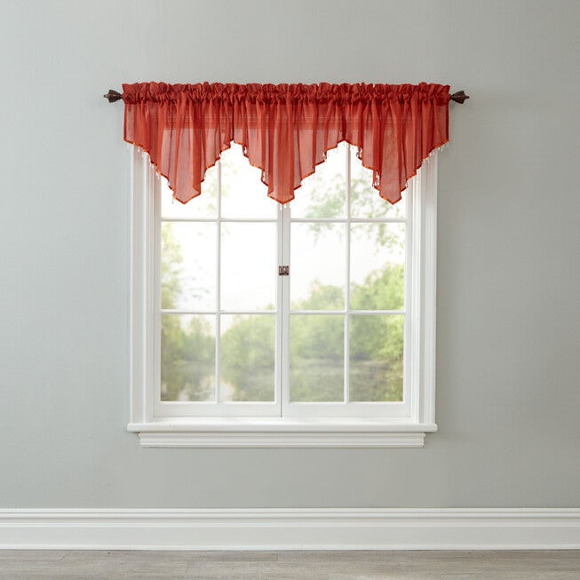 BH Studio Crushed Voile Ascot Valance, SPICE, hi-res image number 0