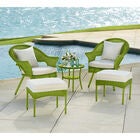 Roma Hand-Woven Resin Wicker Stacking Chair, , alternate image number null