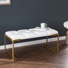 Neelana Upholstered Bench, WHITE, hi-res image number null