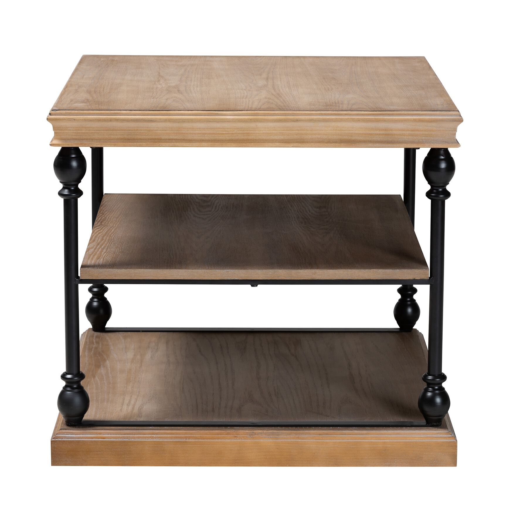 Sebastian Traditional Industrial 3-Tier End Table, , alternate image number 6