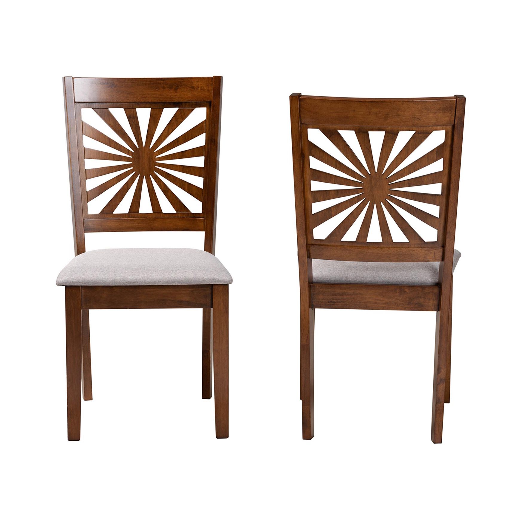 Olympia Modern Beige Fabric And Espresso Brown Finished Wood Dining Chair, , alternate image number 15