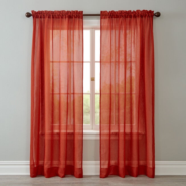 BH Studio Crushed Voile Scarf Valance, SPICE, hi-res image number null