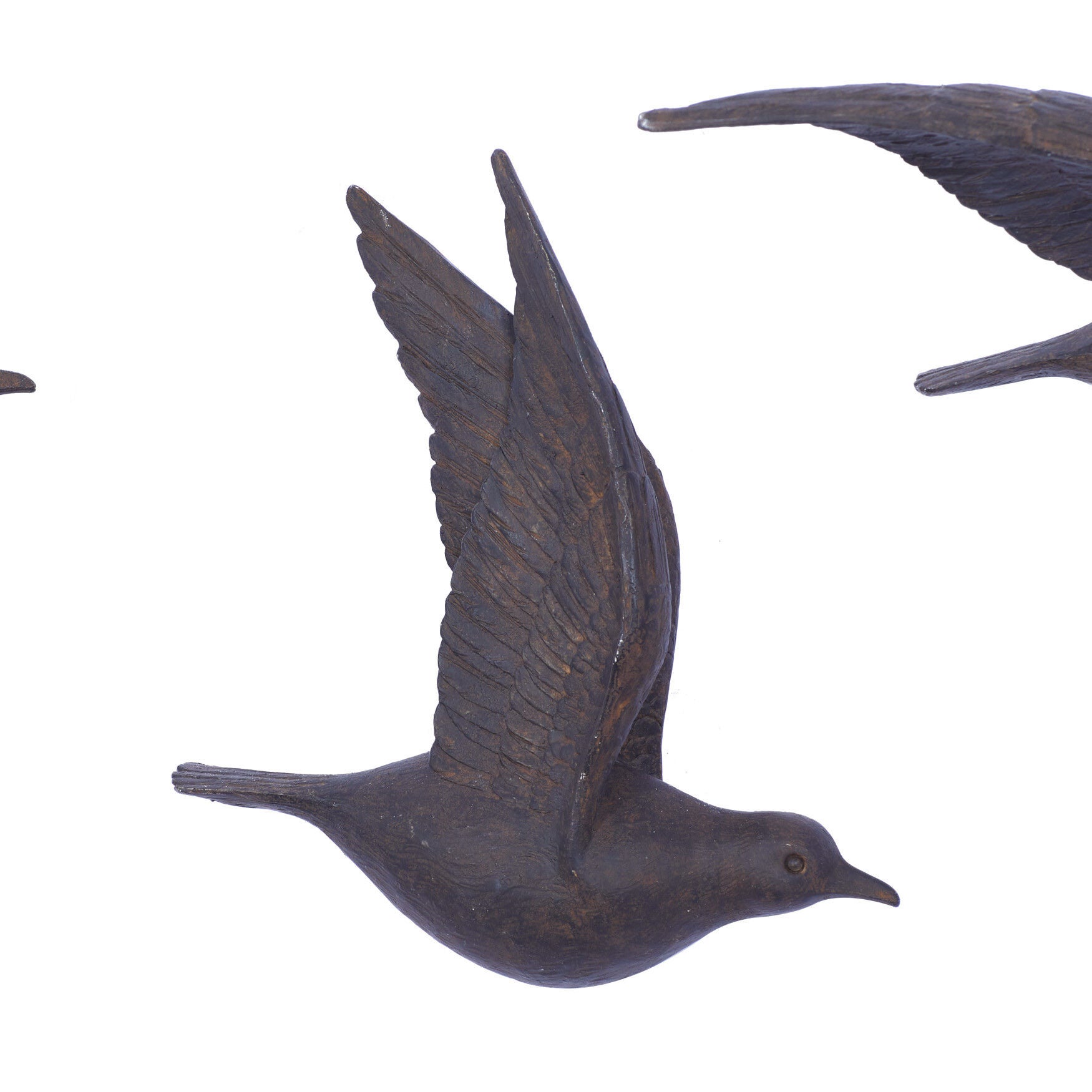 Set Of 3 Brown Resin Farmhouse Birds Wall D&eacute;cor, , alternate image number 7