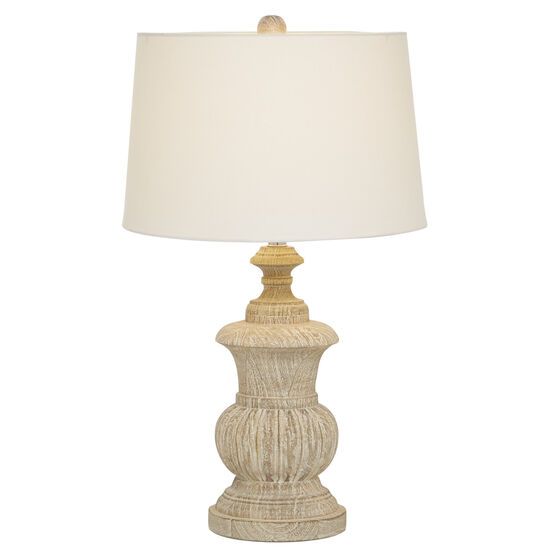 Brown Wood Traditional Table Lamp, BROWN, hi-res image number null