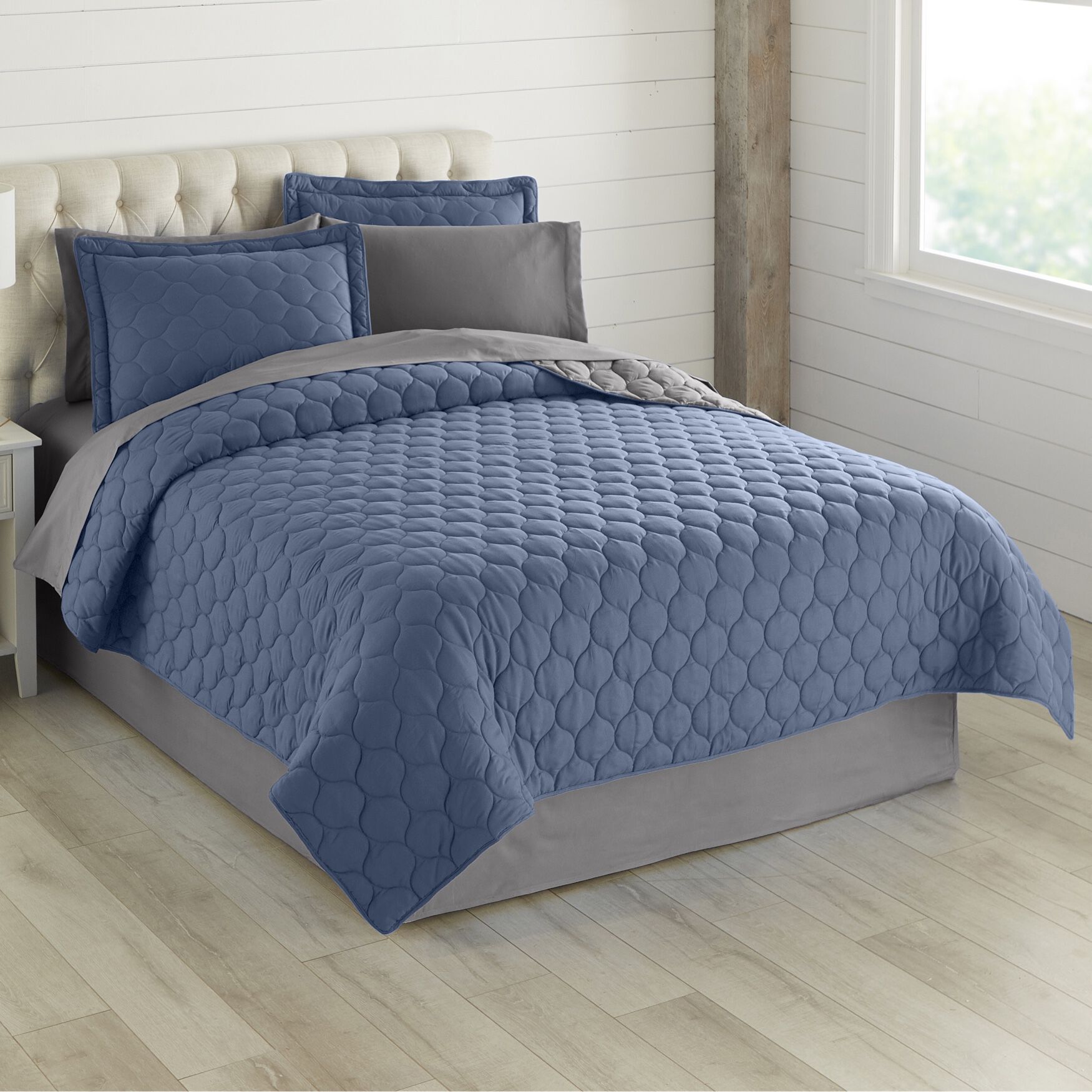 BH Studio Reversible Quilt, PLUM DUSTY LAVENDER, alternate image number 4
