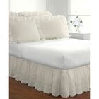 Fresh Ideas Ruffled Eyelet 18" Bed Skirt, Twin, , alternate image number null