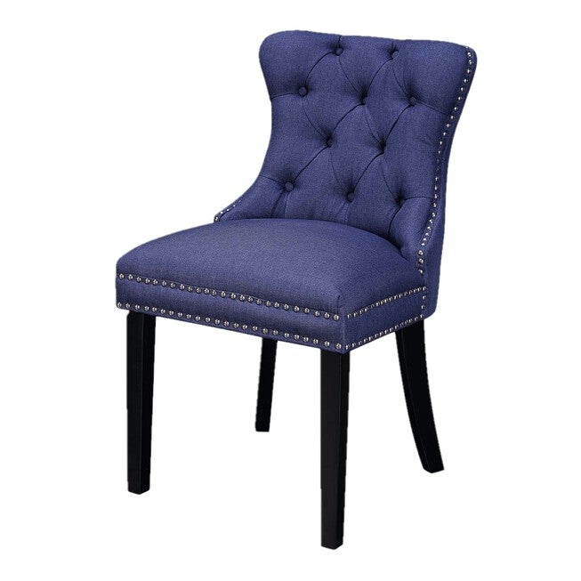 Princess Blue Velvet Accent Dining Chair, Set of 2, , alternate image number 3