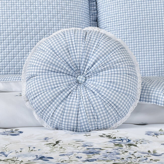 Kourtney Round Decorative Throw Pillow, BLUE, alternate image number null