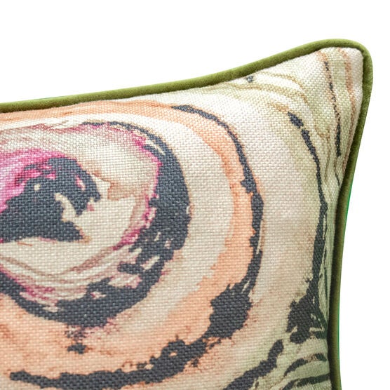 Edie@Home Watercolor Peacock Feather Decorative Pillow Dec Pillow, , alternate image number null