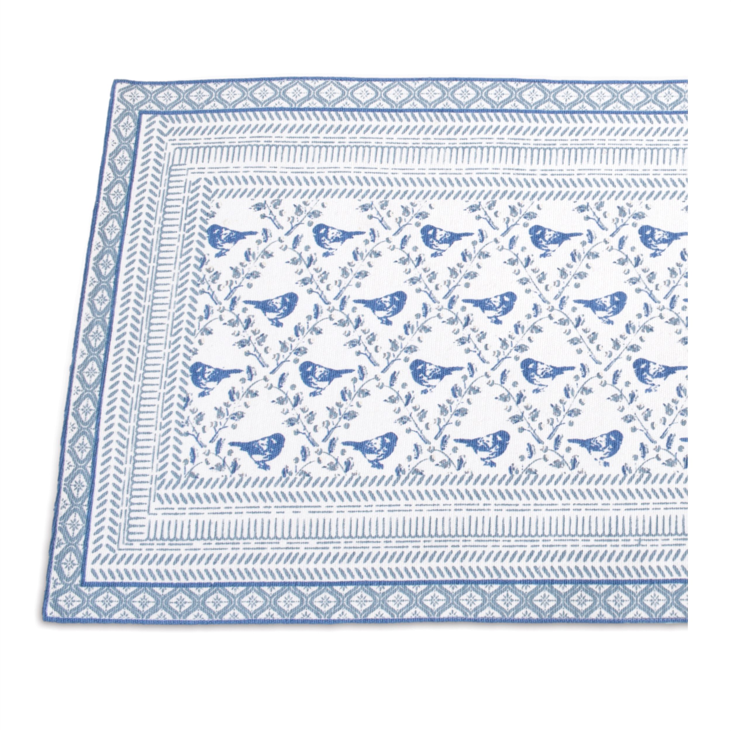 Dutch Country Table Runner 72INL, BLUE WHITE, alternate image number 1