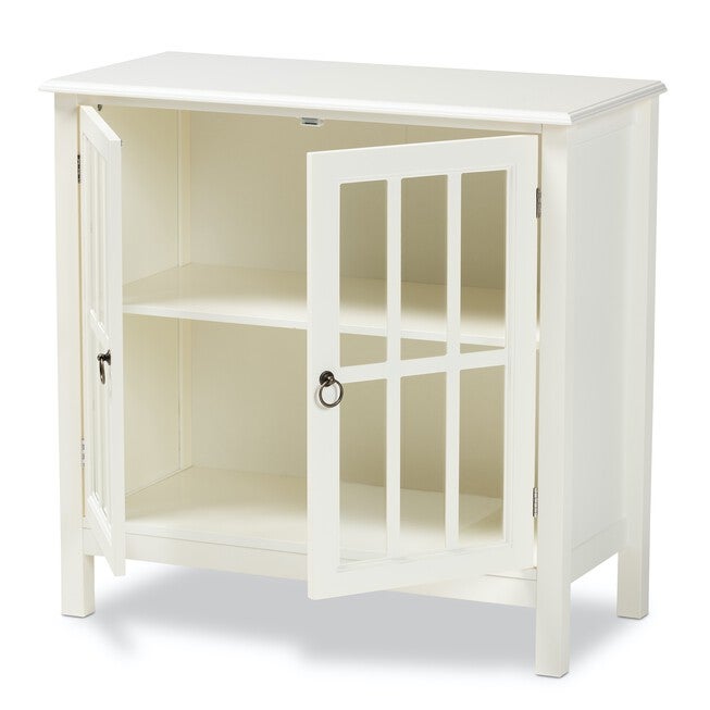 Kendall Wood And Glass Kitchen Storage Cabinet Furniture, , on-hover image number null