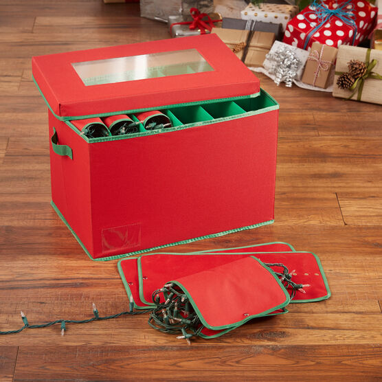 holiday light storage box, RED, hi-res image number null
