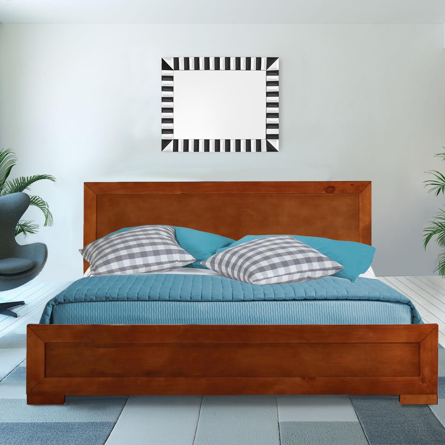 Oxford Platform Bed, CHERRY, hi-res image number 0