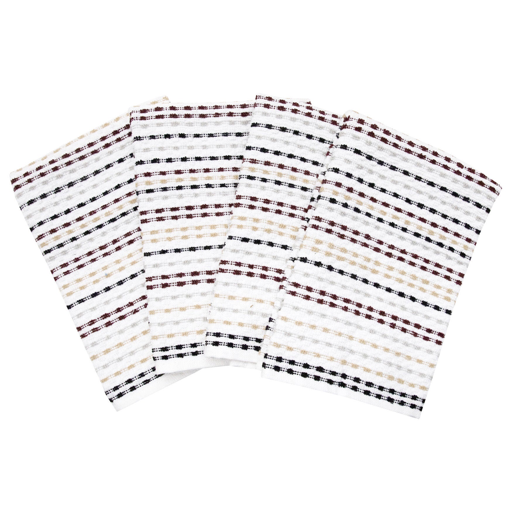 Pebble Bar Mop Towels, Set Of 4 Kitchen Towel, NEUTRAL, hi-res image number 0