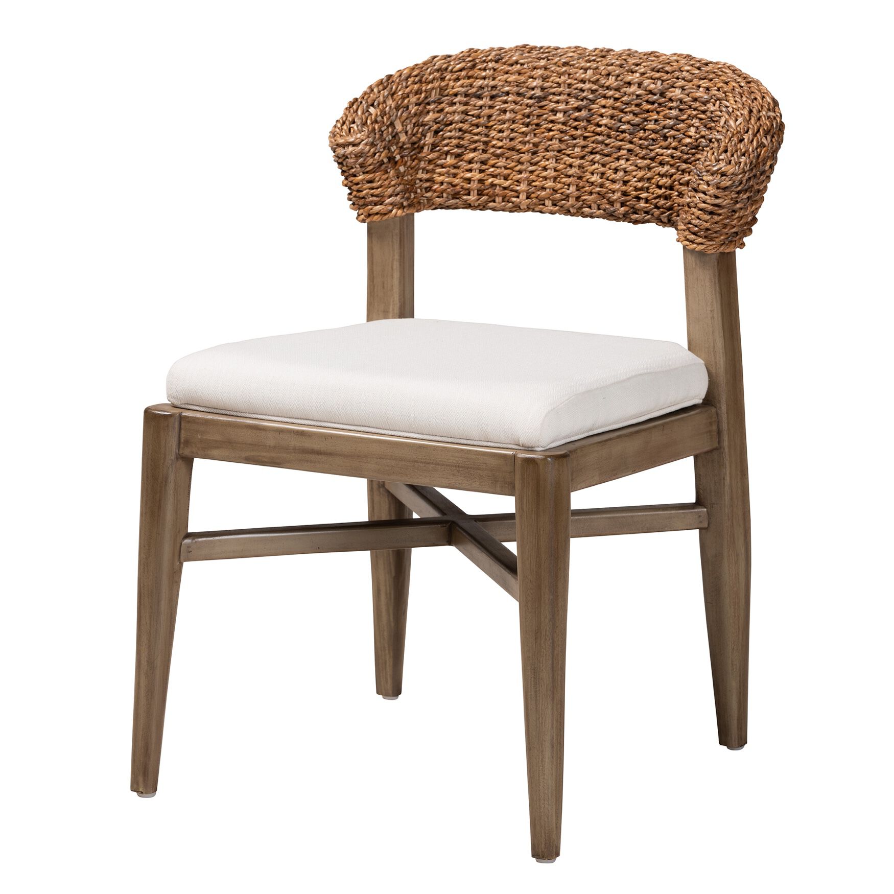 Walnut rattan dining 2025 chair