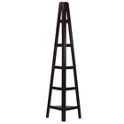 5-Shelf Corner Ladder Bookcase-Espresso, , alternate image number null