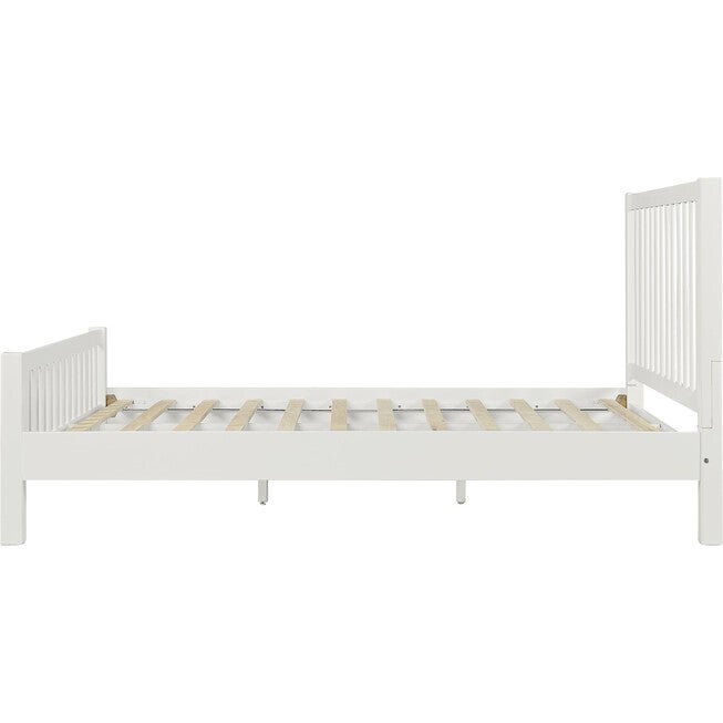 Hampton Wooden Platform Bed in Oak, Queen, WHITE, alternate image number 5