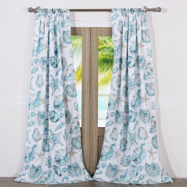Cruz Curtain Panel Pair , WHITE, hi-res image number 0