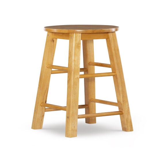 Counter Bar Stool With Round Seat, NATURAL, hi-res image number null
