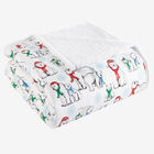 Micro Flannel® Reverse to Sherpa Blanket, POLAR BEARS, hi-res image number null