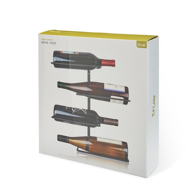Four Bottle Wall Mounted Wine Rack By True, , alternate image number null
