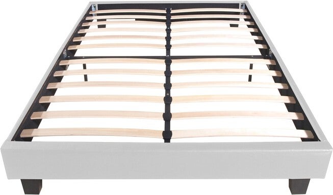 Acton Platform Bed, King, White, WHITE, alternate image number 2