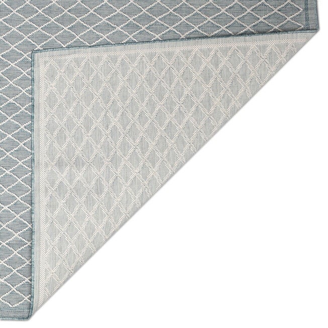 Carmel Diamonds Indoor/Outdoor Area Rug Aqua, , on-hover image number 1