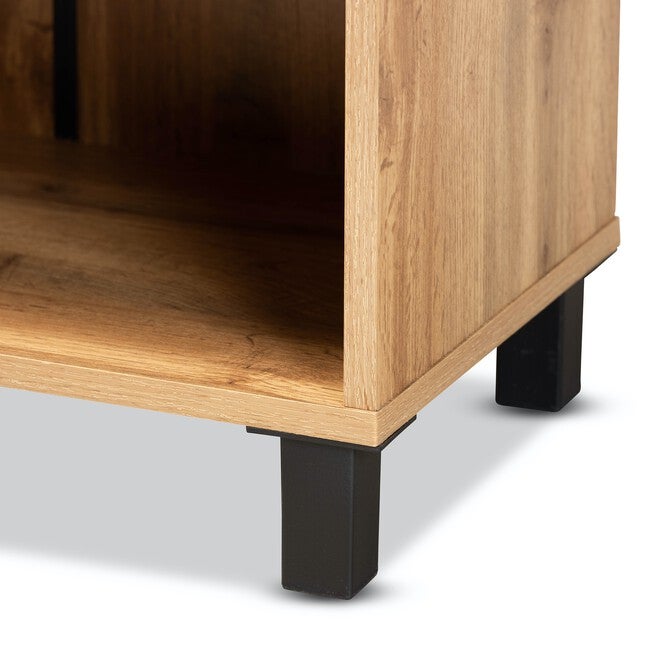 Rossin Wood 2-Door Entryway Shoe Storage Cabinet W Bottom Shelf Furniture, , alternate image number 12